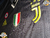 Juventus Alternativa gris 2019. Parche UEFA Champions League + Scudetto + Coccarda-