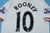 Manchester United Suplente (blanca) 2014. #10 Rooney. Parche Premier League en internet