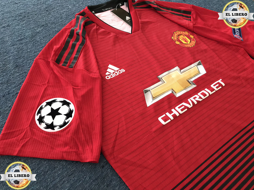 Manchester United Titular 2019. ClimaChill de juego Parche UEFA Ch