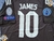 Real Madrid Suplente negra RETRO 2015. #10 James. Parche UEFA Champions League + Campeón del Mundo en internet