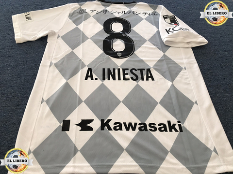 Vissel Kobe Suplente 2020. #8 A.Iniesta. Parche J1League