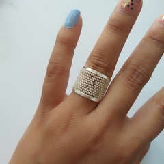 Anillo zig zag ajustable 10 filas