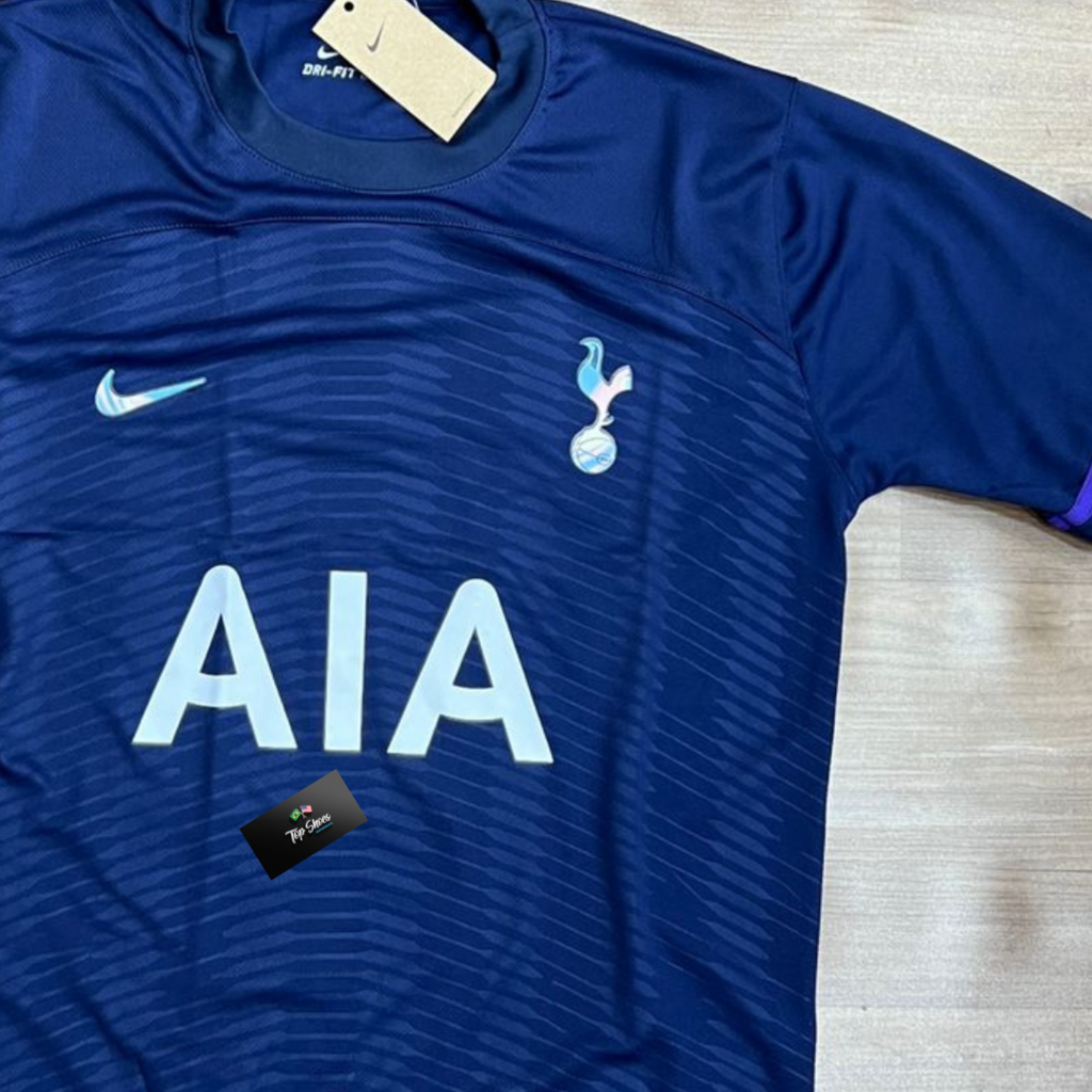 Camisa Tottenham Azul Marinho Escudo Holografico 2023