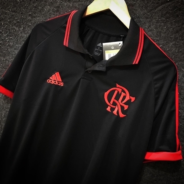 Camisa Polo Do Flamengo Preta - Topshoes Importados