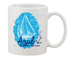 Caneca - Azul da cor do mar