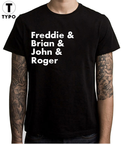 Camiseta - Freddie & Brian & John & Roger (Queen)