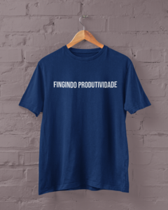 Camiseta - Fingindo produtividade - Oba! - camisetas com estampas criativas