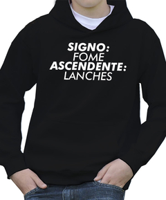 Moletom - Signo fome, ascendente lanches - comprar online