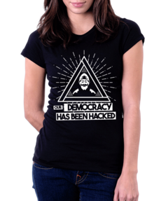 Blusa Feminina - Mr Robot (Democracy)