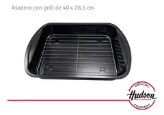 Asadera Acero Carbono 0.6mm Con Rejilla De Acero 40x28x7 - comprar online