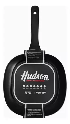 Bifera Plancha Para Bife Hudson 26 Cm Antiadherente Color Negro - AMODO ORDEN