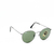 Óculos de Sol Ray-Ban Prata e Preta - RB 3447L ROUND METAL 029 53X21 145 3N - comprar online