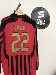 Camisa Milan Manga Longa I Retrô 2006/07 Kaká #22 na internet