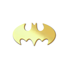 Aplique em acrílico espelhado Batman (ap-73) Kit 10 unid