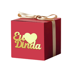 Nome Padrão Eu Amo Dinda em Acrílico - Kit 10 unid - comprar online