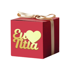 Nome Padrão Eu Amo Titia em Acrílico - Kit 10 unid - comprar online