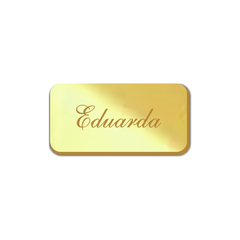 Placa Personalizada Etiqueta Acrílico Espelhado tag (mod 3) Kit 10 unid