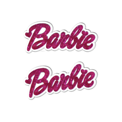 Nome Barbie com Placa Reforço Padrão Placa/Nome Kit 5 unid - comprar online