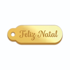 Tag Mini Palito Feliz Natal 0,8 mm x 2,5 cm - comprar online