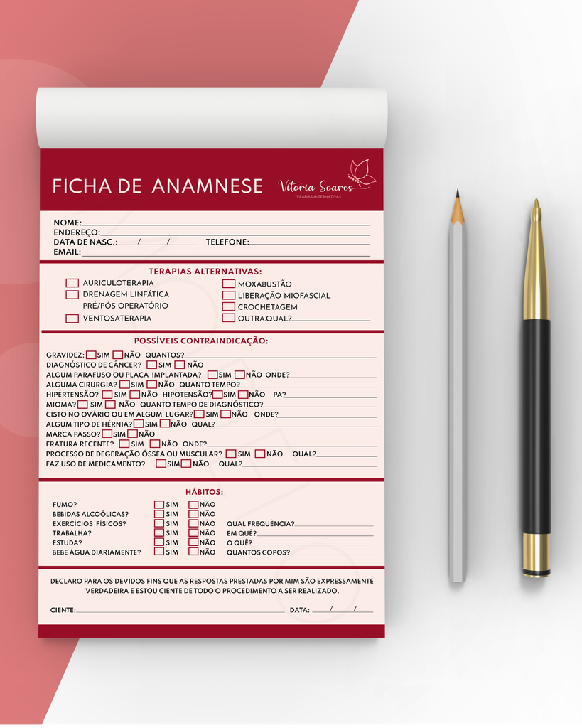 Arte Digital | Ficha de Anamnese