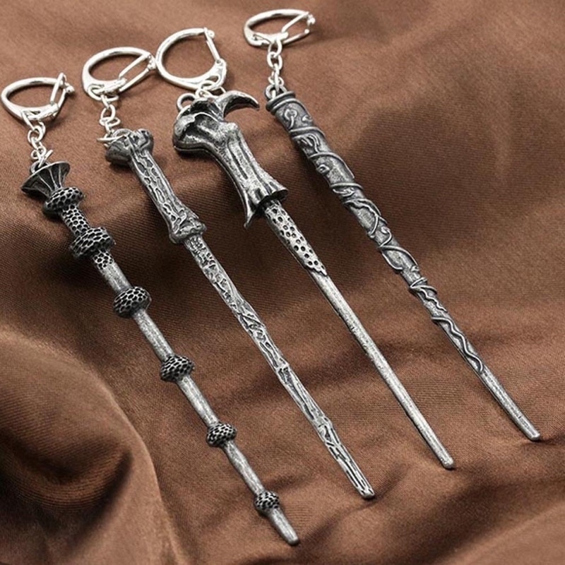 Chaveiro de metal - Varinha - Voldemort, Dumbledore, Harry Potter