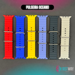 Kit 5 Pulseiras 42/44/45/49mm (você escolhe modelo e cor no whatsapp da loja)