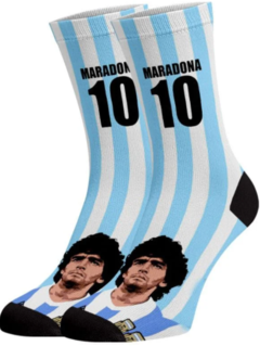 Meia Divertida e Colorida - Maradona