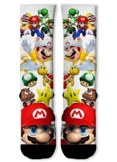 Meia Divertida e Colorida - Mario Bros - comprar online