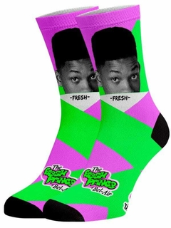 Meia Divertida e Colorida - The Fresh Prince Neon