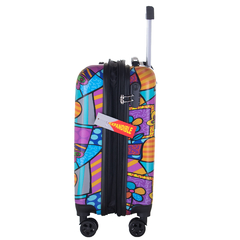 Imagen de Set de valijas estampadas (Grande, Mediana, Chica) con fuelle expandible.