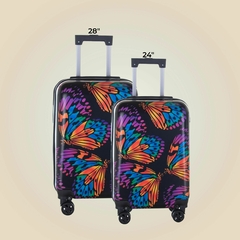 Set de 2 valijas Grande y Mediana con diseño estampado. en internet