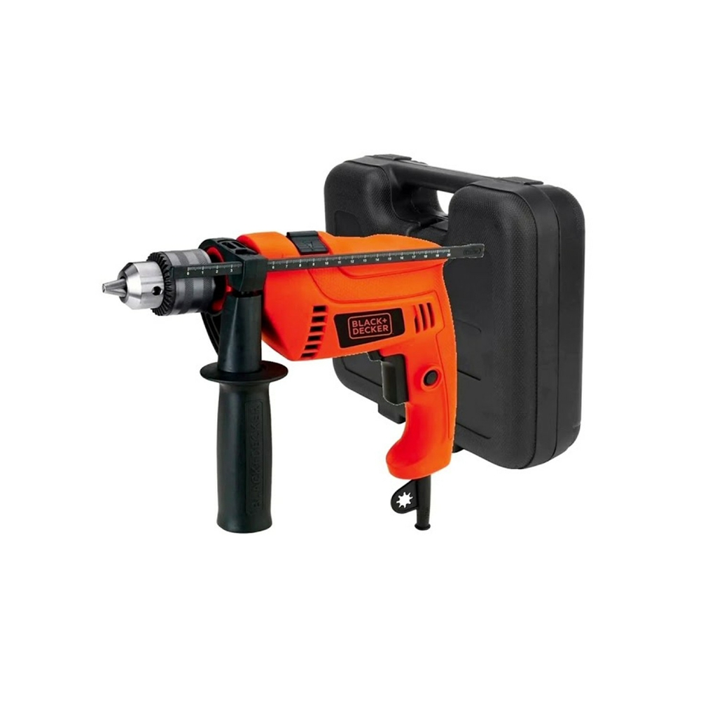 TALADRO PERCUTOR 650W 13MM VEL.VAR + MALETÍN BLACK & DECKER HD650K-AR