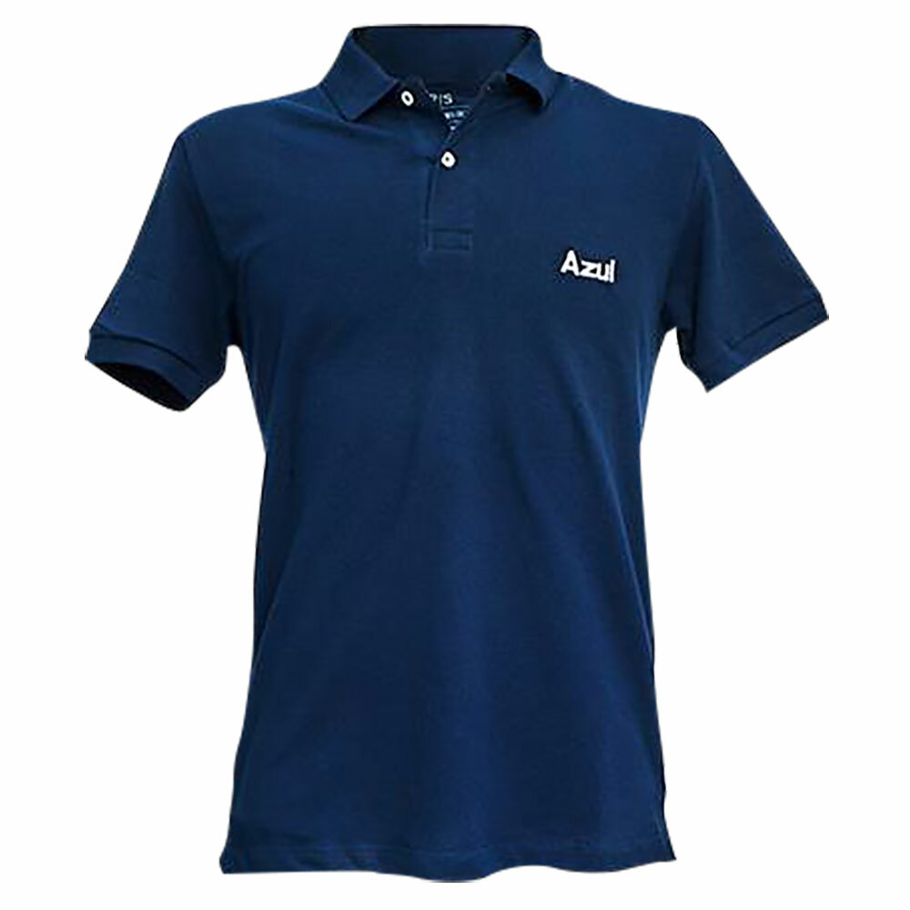 Camisa Polo Logo AZUL Masculina