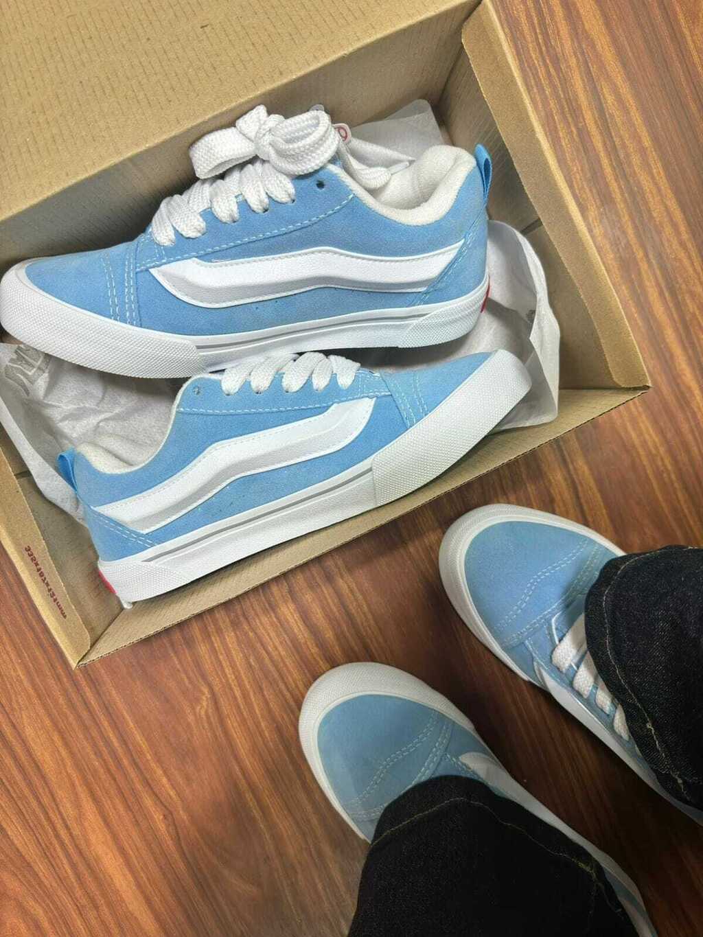 Vans clearance azul bebe