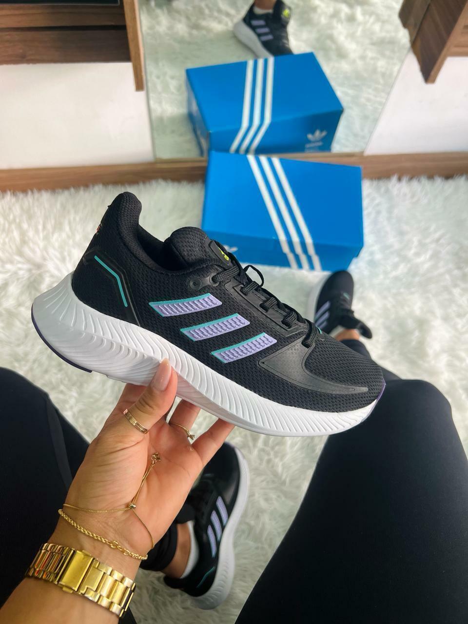 Adidas Falcon Preto Lilas Comprar em Sanches Store
