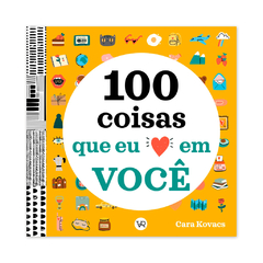 Capa livro 100 coisas que eu amo em você