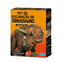 Kit de Escavação de Dinossauro - Tricerátopo - Kidz Labs - 4M
