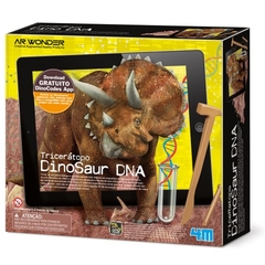 Escavação de Tricerátopo e Realidade Aumentada Dino DNA - 4M