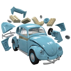 Blocos de Montar VW Fusca Azul Quick Build - Airfix