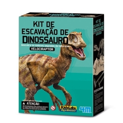 Kit de Escavação de Dinossauro - Velociraptor - Kidz Labs - 4M