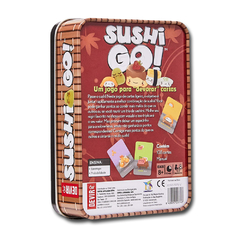 Verso da caixa jogo Sushi Go!