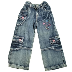 Calça Jeans Infantil Menina Bordada Dreyfus Love 2 anos