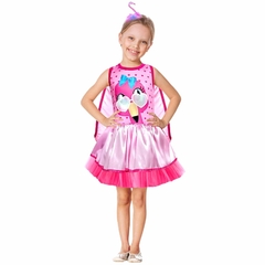 Fantasia Flamingo de Óculos Luxo Vestido Asa Tiara 2-10 anos