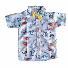 Camisa Social Infantil Perna Longa Branca Tam: 1/6 anos