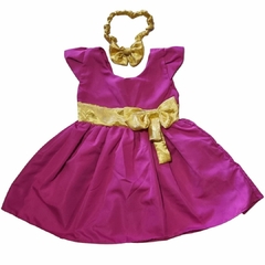 Vestido Infantil Luxo Final de Ano Rosa Pink Tam: 1/2 anos