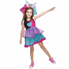 Fantasia Bonequita Rocksta Infantil Luxo Tam 2/12 anos - comprar online