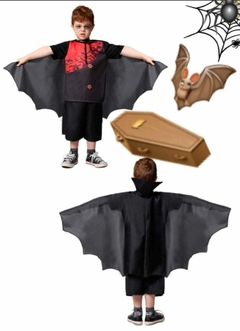 Fantasia Capa Infantil Morceguinho Halloween Veste 2/12 anos - comprar online