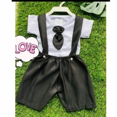 Conjunto Short/blusa Bebê Poderoso Chefinho Festas 1/3 Meses