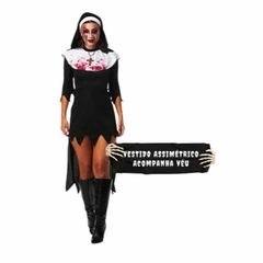 Fantasia Adulto Luxo Freira do Mal Halloween - comprar online