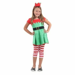 Fantasia Duende Infantil Menina Roupa Natal Original Sula - comprar online